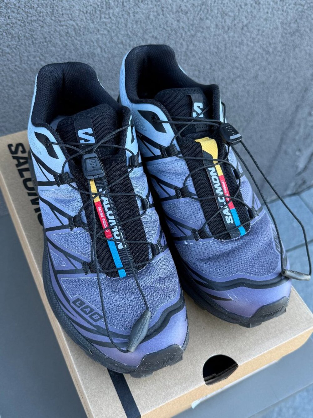 SalomonXT6 Chromatic - Blue Flog Gradient Sneakers (limited edition)